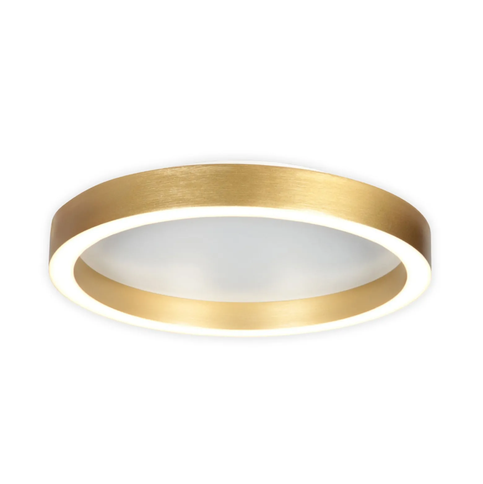 LED-Deckenlampe Ringlux goldfarben, Ø 30 cm, Metall, 2.700 K
