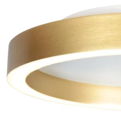 LED-Deckenlampe Ringlux goldfarben, Ø 30 cm, Metall, 2.700 K
