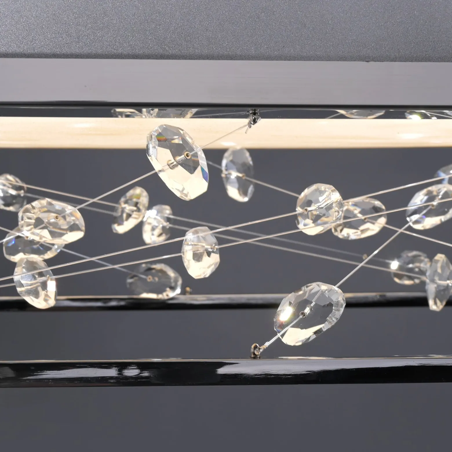 LED-Deckenlampe SKINA, chrom, 40 cm, CCT, dim, Fernbedienung