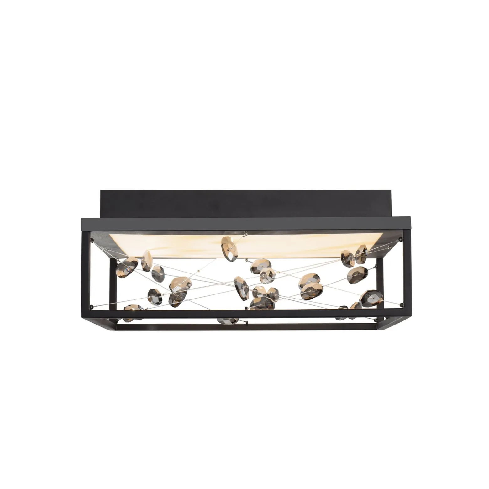 LED-Deckenlampe SKINA, schwarz, 40 cm, CCT dim Fernbedienung
