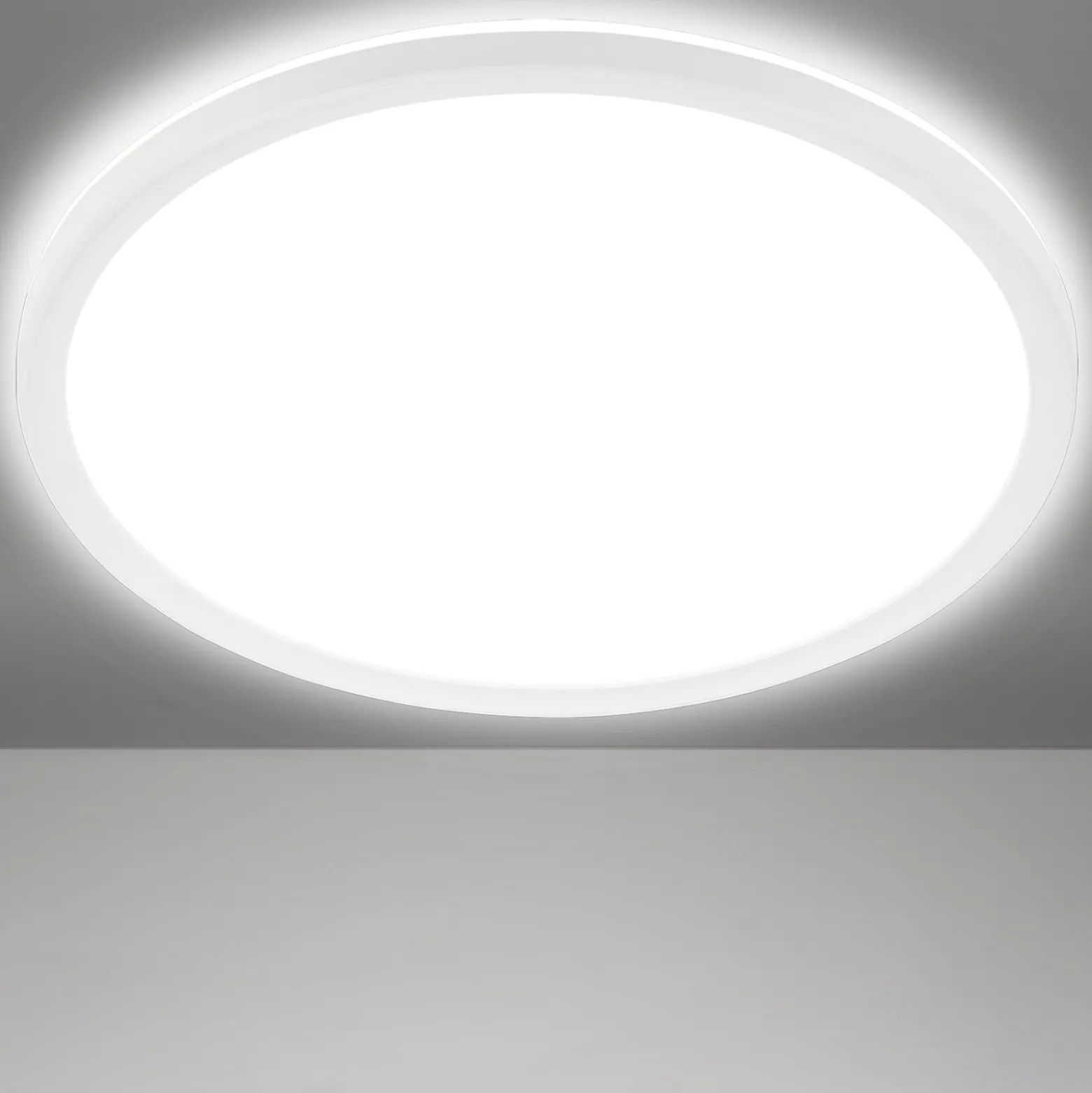 LED-Deckenlampe Slim, rund, 29,3cm