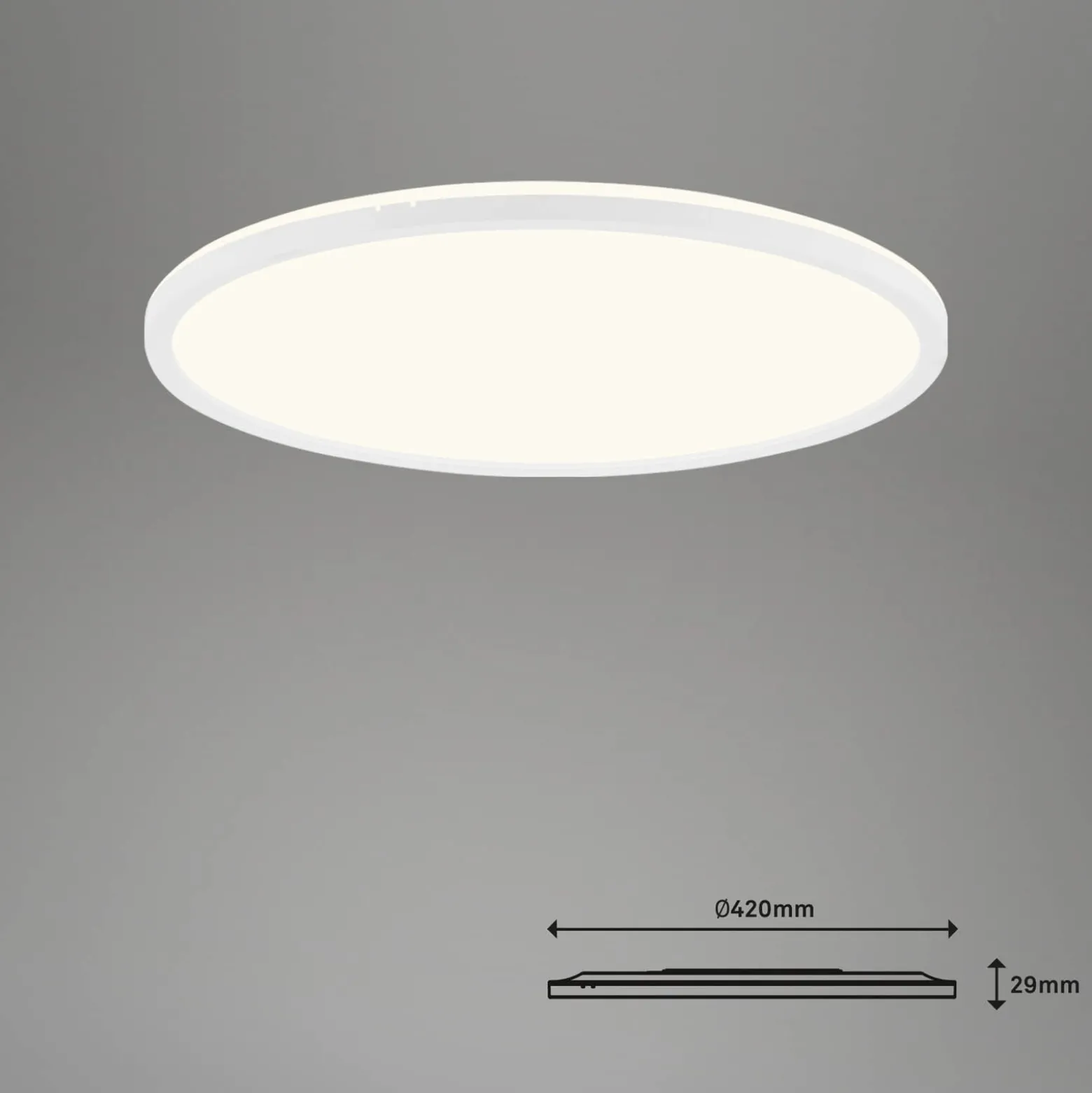 LED-Deckenlampe Slim S dimmbar CCT weiß Ø 45 cm