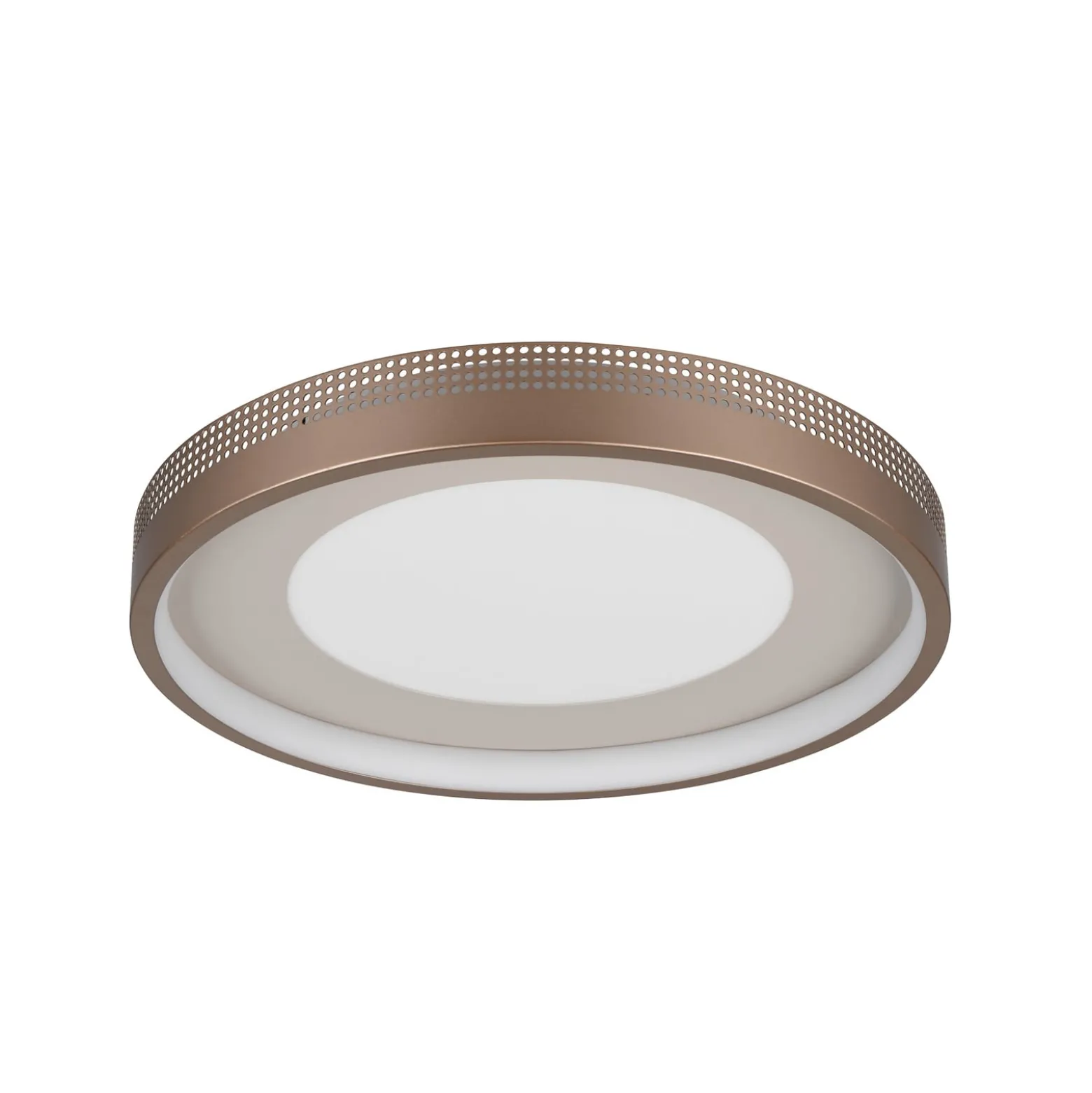 LED-Deckenlampe Solea, braun, Ø 40 cm, Kunststoff
