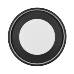 LED-Deckenlampe Solea, schwarz matt, Ø 40 cm, Kunststoff