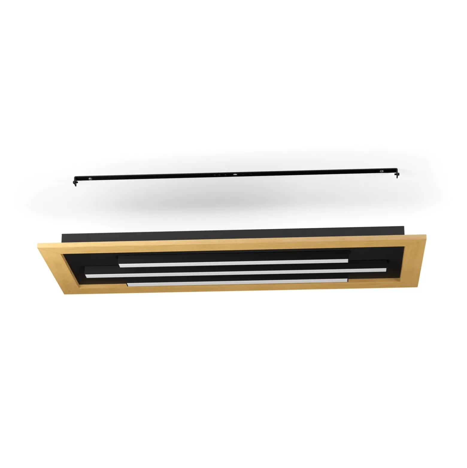 LED-Deckenlampe Tirrenara, Fernbedienung, 78x31cm