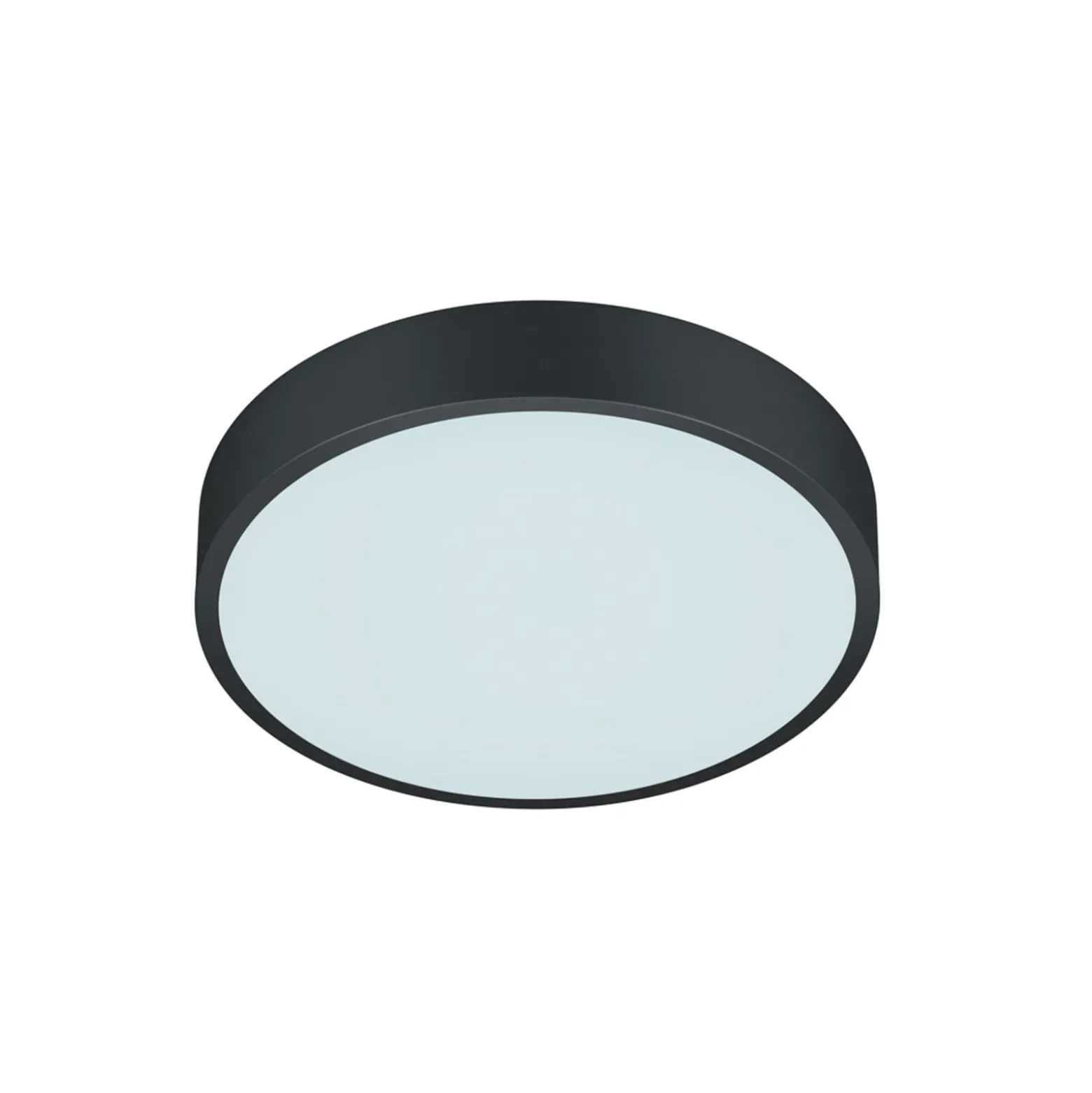 LED-Deckenlampe Waco, CCT, Ø 31 cm, schwarz matt
