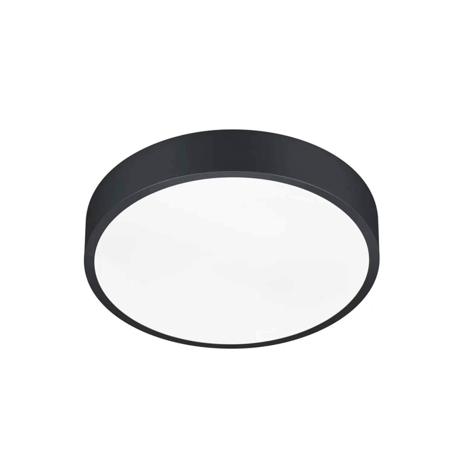 LED-Deckenlampe Waco, CCT, Ø 31 cm, schwarz matt