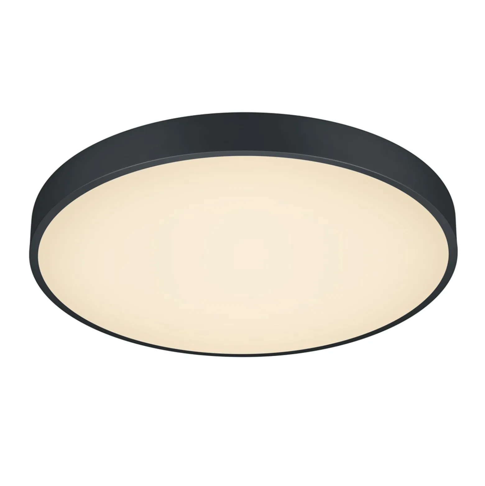 LED-Deckenlampe Waco, CCT, Ø 49,5 cm, schwarz matt