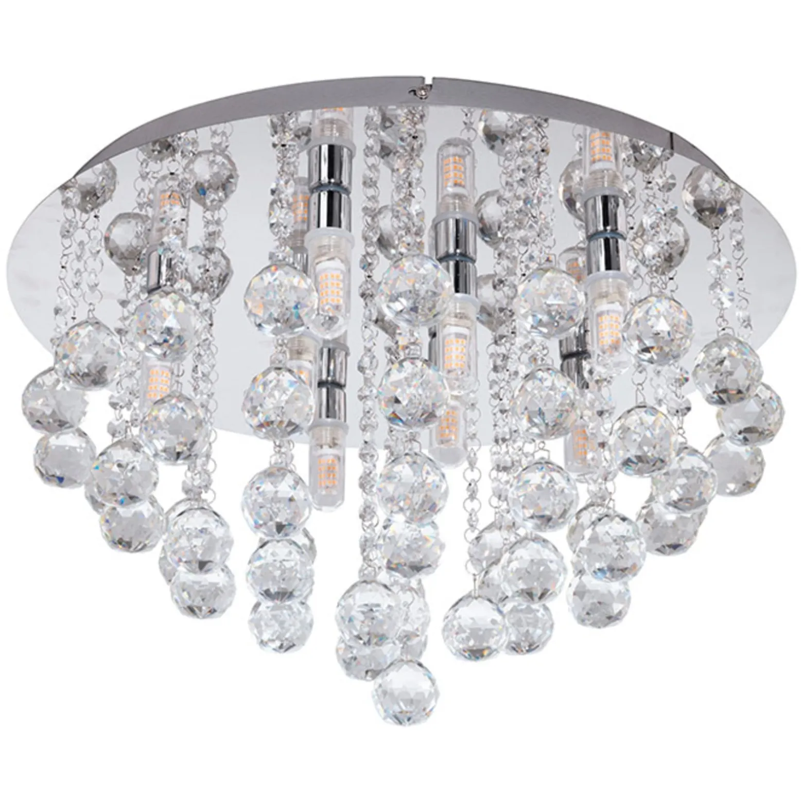 LED-Deckenleuchte Almonte mit Behang, 50cm