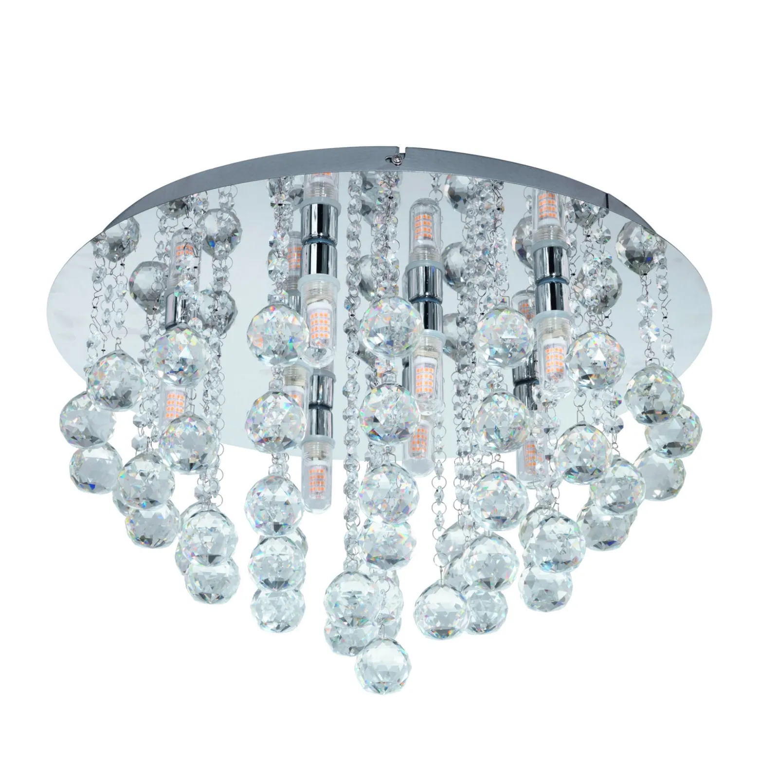 LED-Deckenleuchte Almonte mit Behang, 50cm