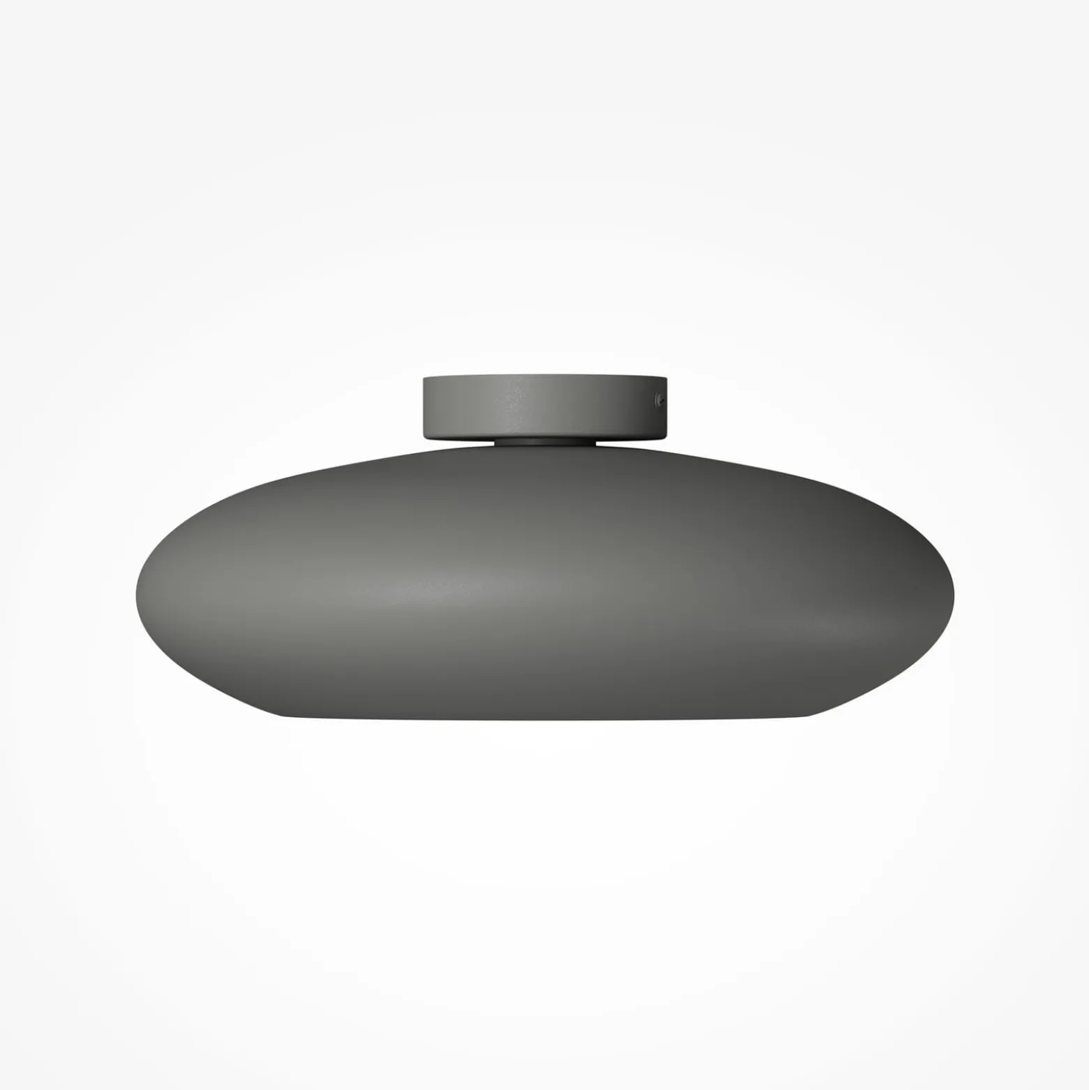 LED-Deckenleuchte Aros, dunkelgrau, Ø 40 cm, Metall, 3.000 K