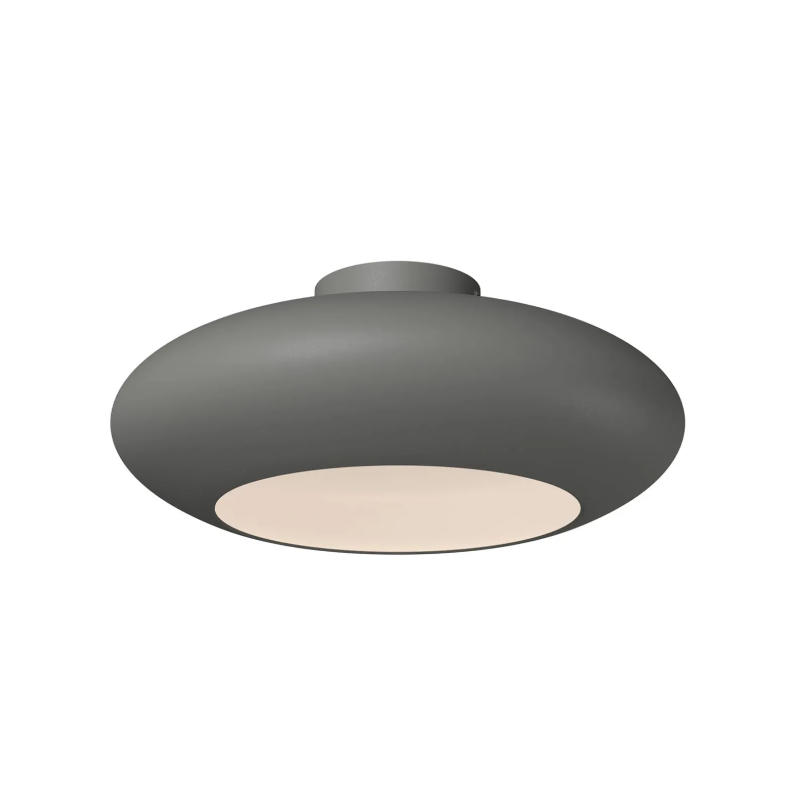 LED-Deckenleuchte Aros, dunkelgrau, Ø 40 cm, Metall, 3.000 K