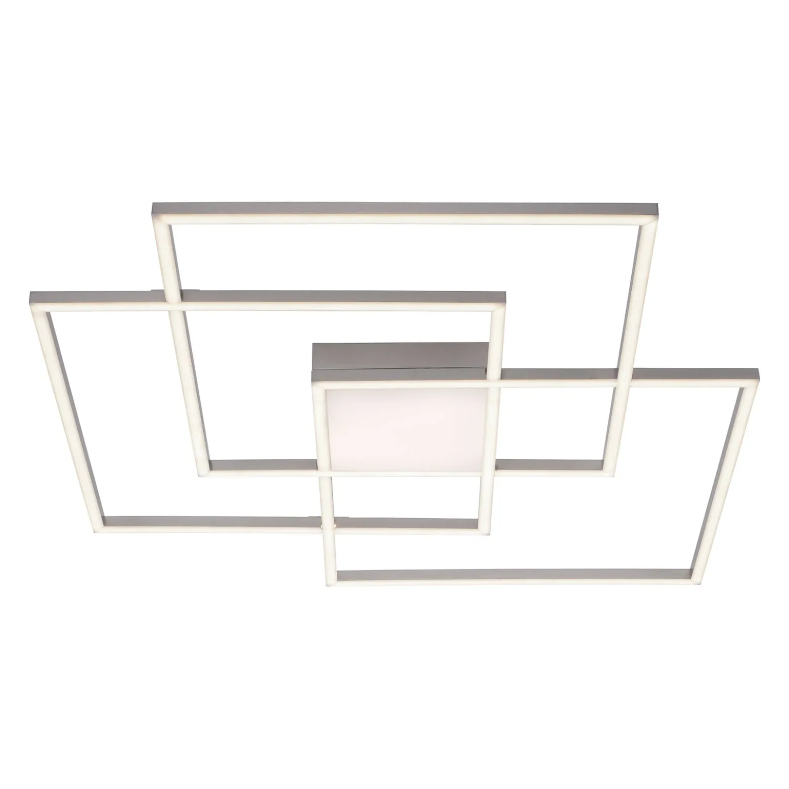 LED-Deckenleuchte Asmin, CCT, stahl, 75x75cm