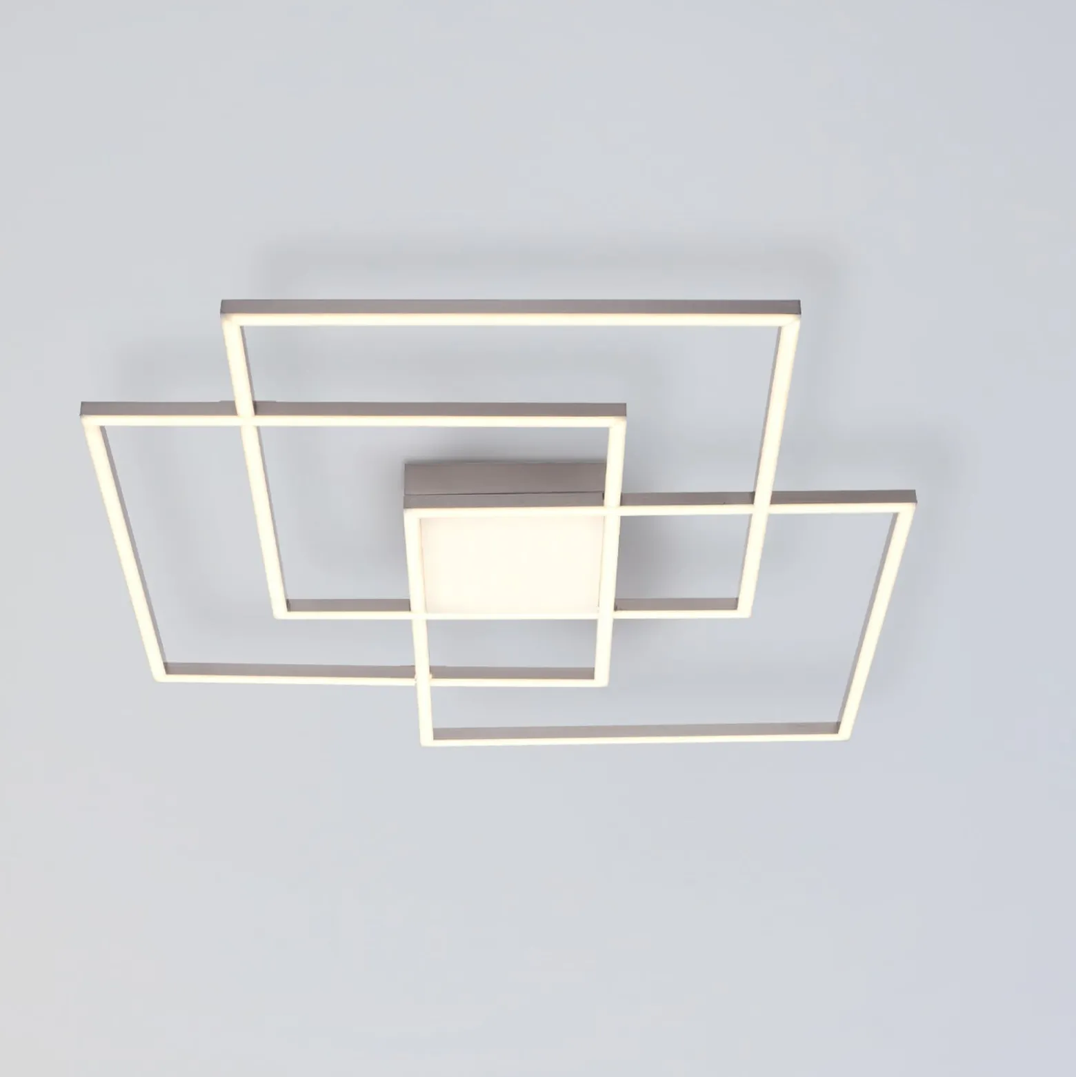 LED-Deckenleuchte Asmin, CCT, stahl, 75x75cm