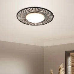 LED-Deckenleuchte Aura, Bambus