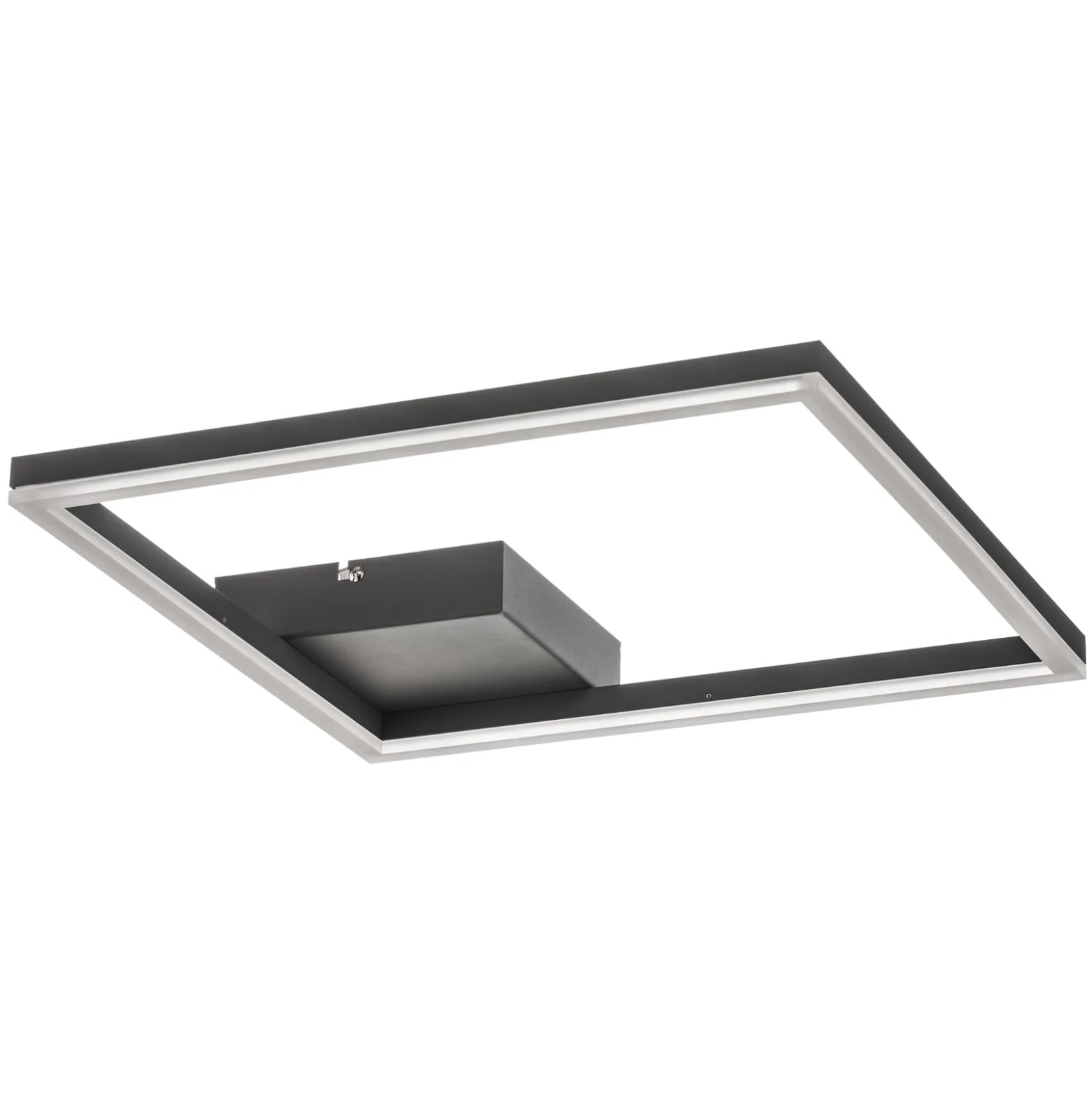 LED-Deckenleuchte Bard, 42x42 cm, anthrazit