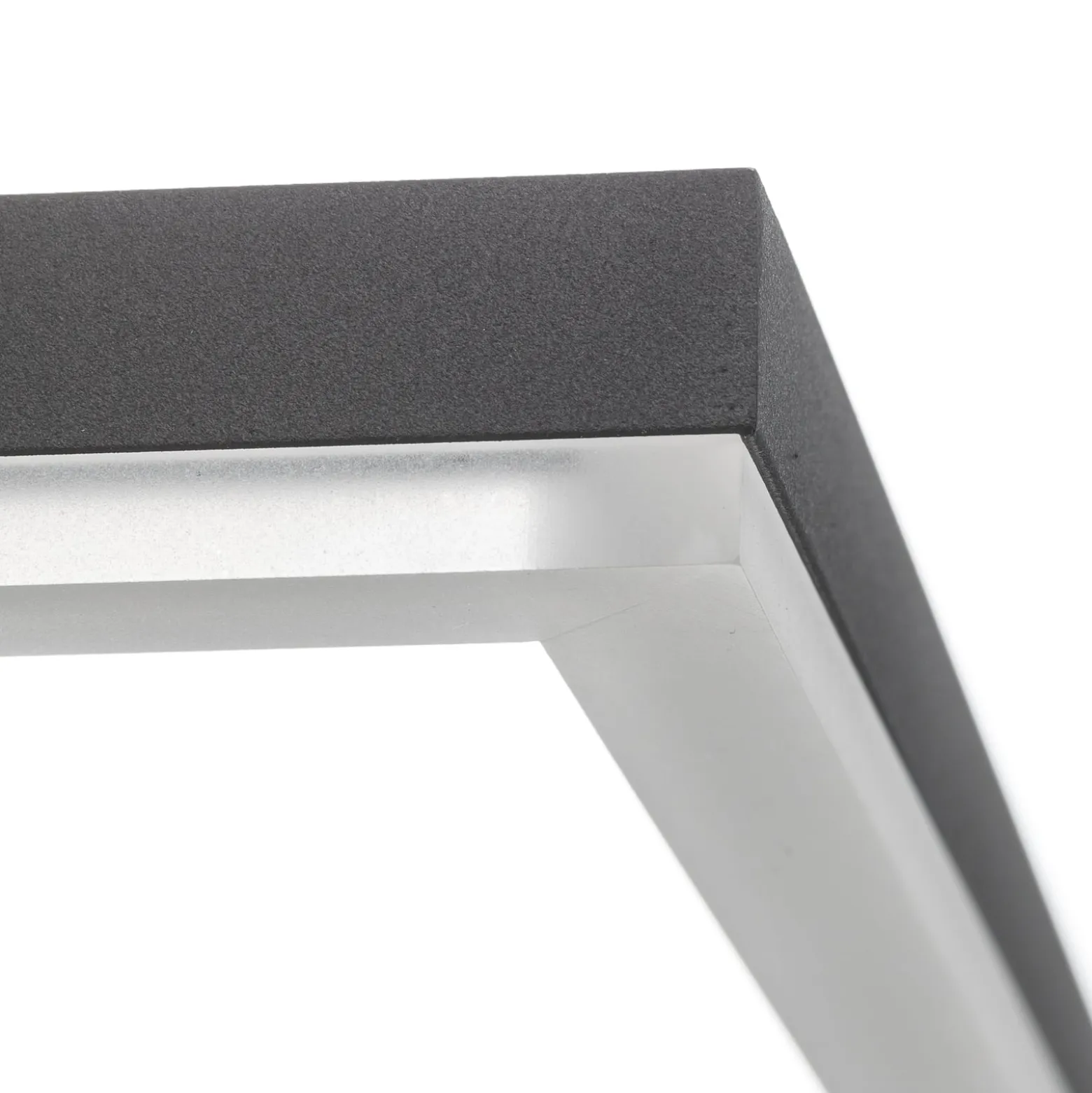 LED-Deckenleuchte Bard, 42x42 cm, anthrazit