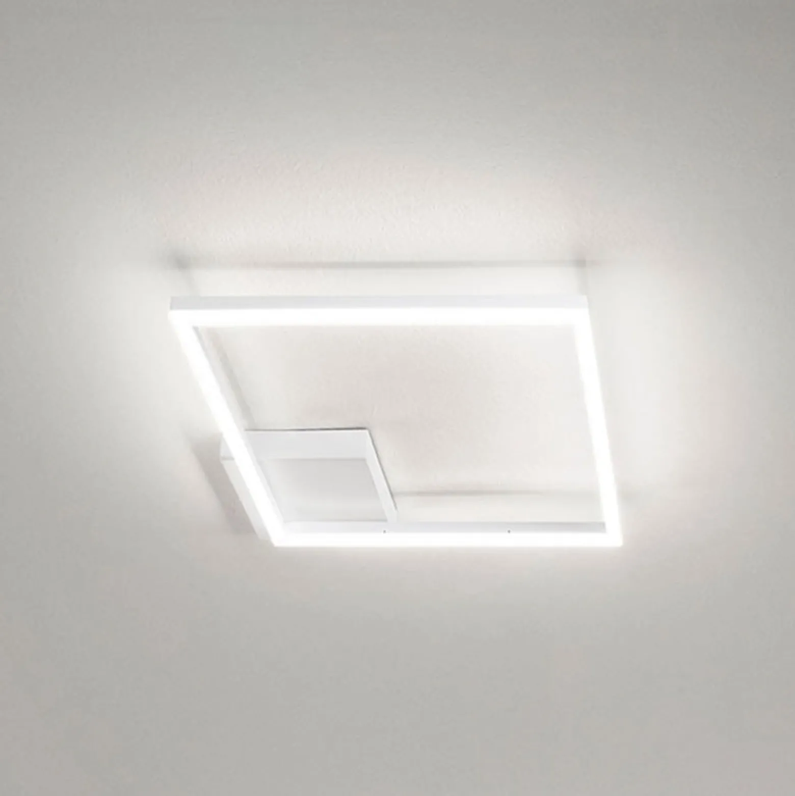 LED-Deckenleuchte Bard, 27x27cm, weiß