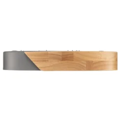 LED-Deckenleuchte Borneo mit Holz-Rahmen