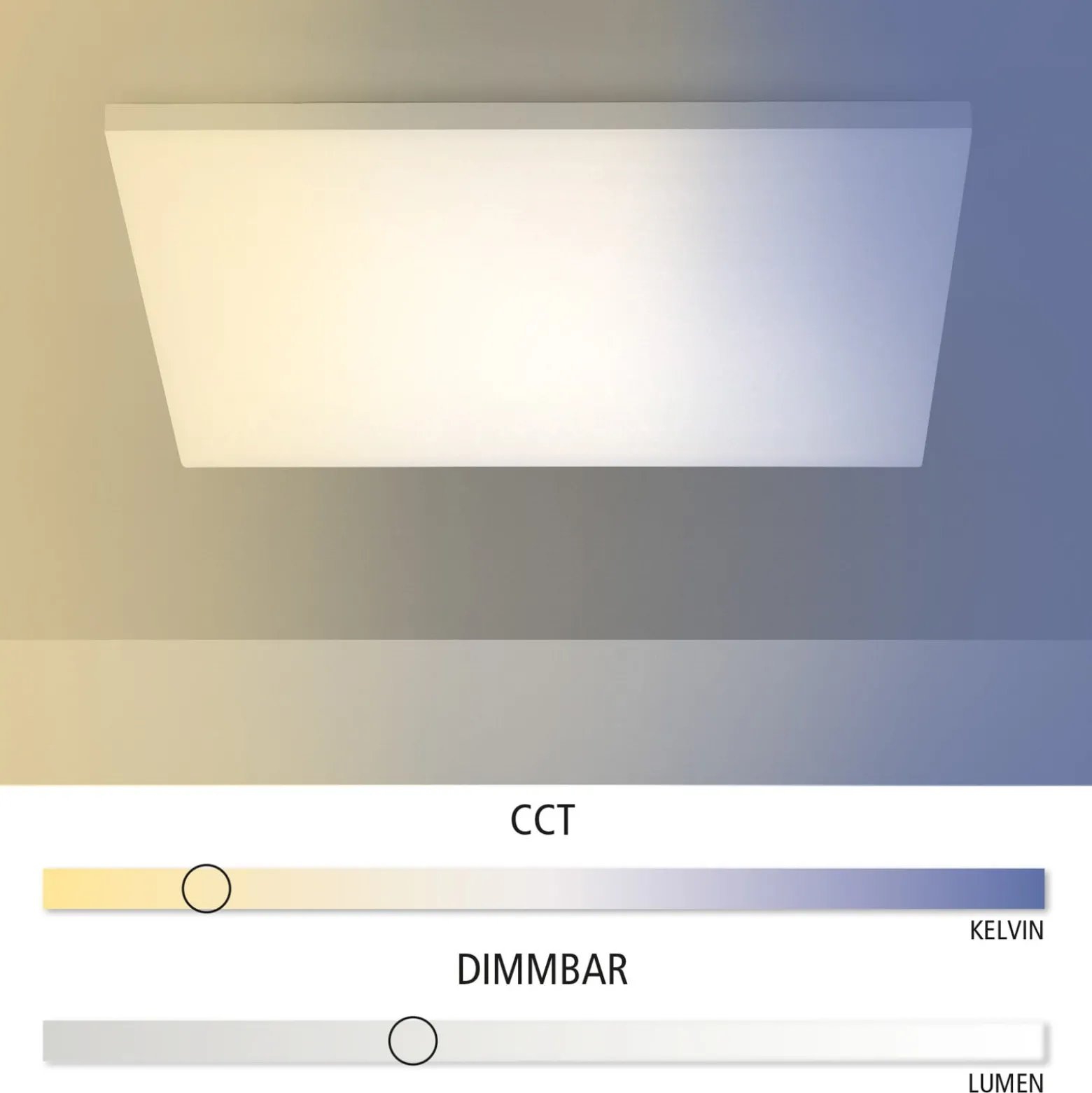 LED-Deckenleuchte Canvas, tunable white, 60 cm