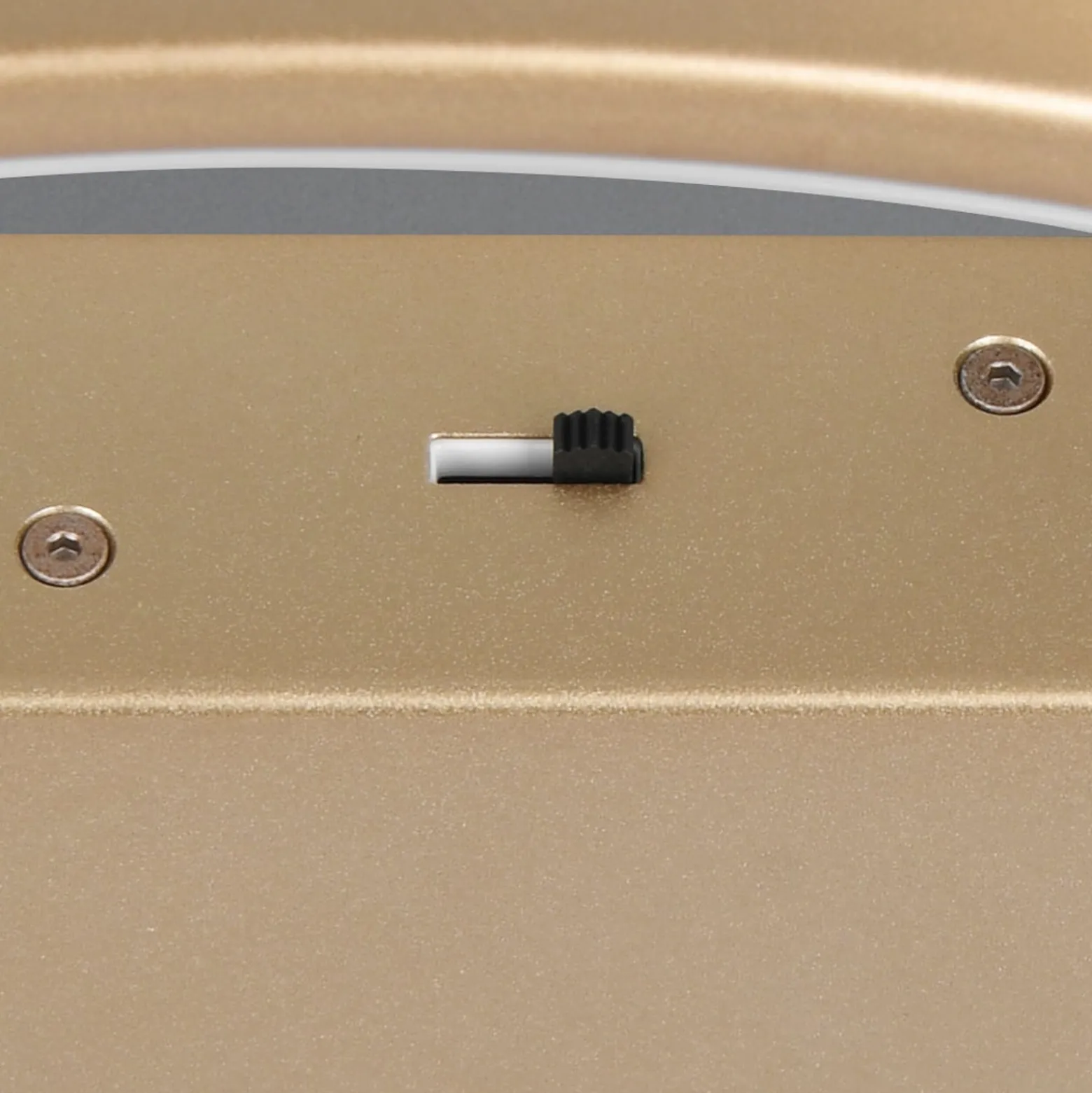 LED-Deckenleuchte Darvin, goldfarben, Metall, Kunststoff CCT