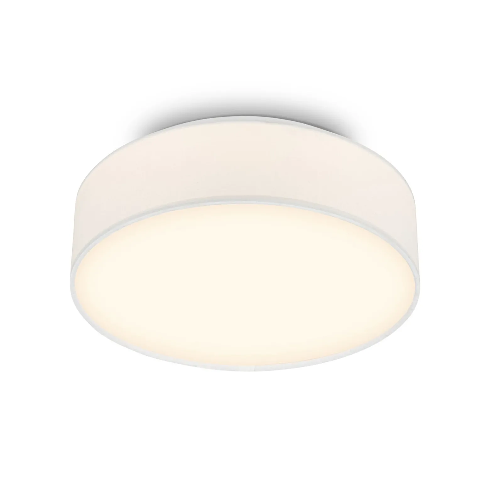 LED-Deckenleuchte Duck, weiß, Ø 30 cm, Textil, 3000K