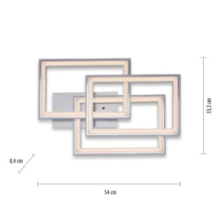 LED-Deckenleuchte Felix60, 54 cm x 33,5 cm