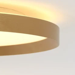 LED-Deckenleuchte Flady, goldfarben, Ø 40 cm direkt/indirekt