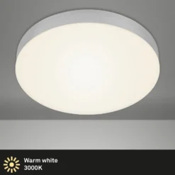 LED-Deckenleuchte Flame, Ø 28,7 cm, silber