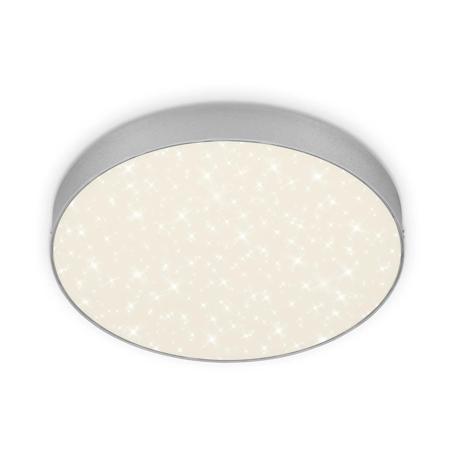 LED-Deckenleuchte Flame Star, Ø 28,7 cm, silber