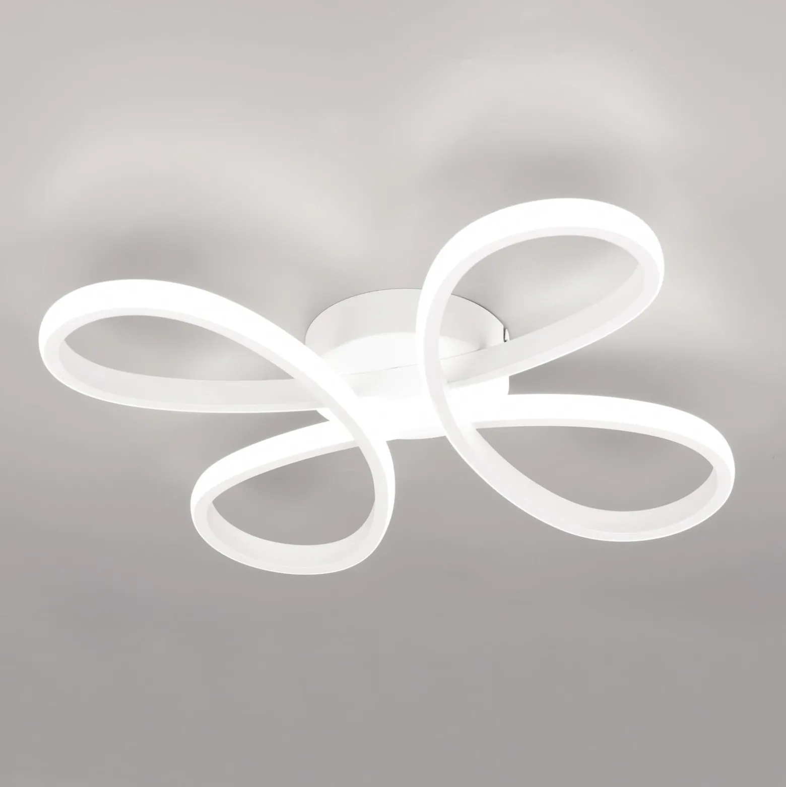 LED-Deckenleuchte Fly, weiß matt, 4.000 K, 40 cm x 40 cm