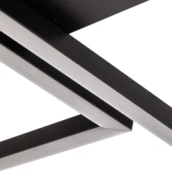 LED-Deckenleuchte Frame, CCT, 4-flammig, schwarz
