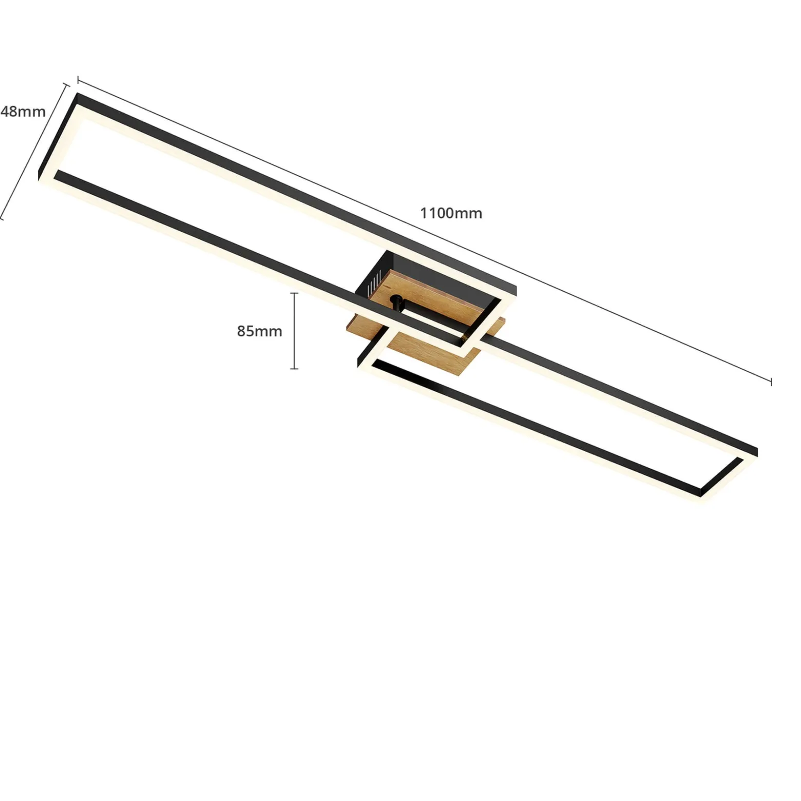 LED-Deckenleuchte Frame, Fernbedienung