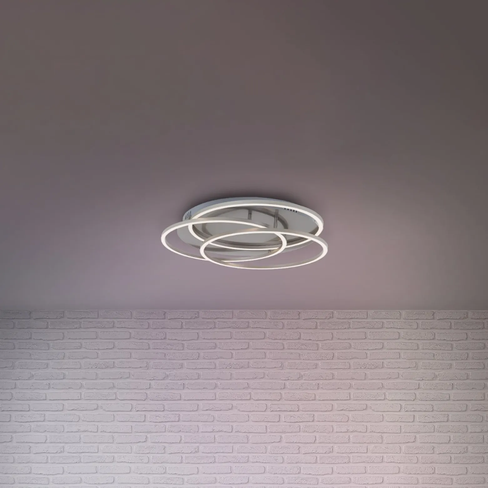 LED-Deckenleuchte Frames drei Ringe Memoryfunktion
