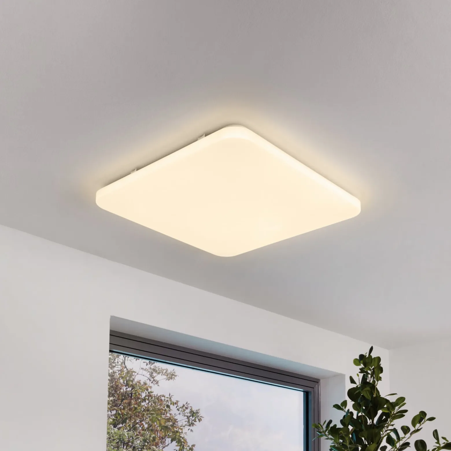 LED-Deckenleuchte Frania eckig