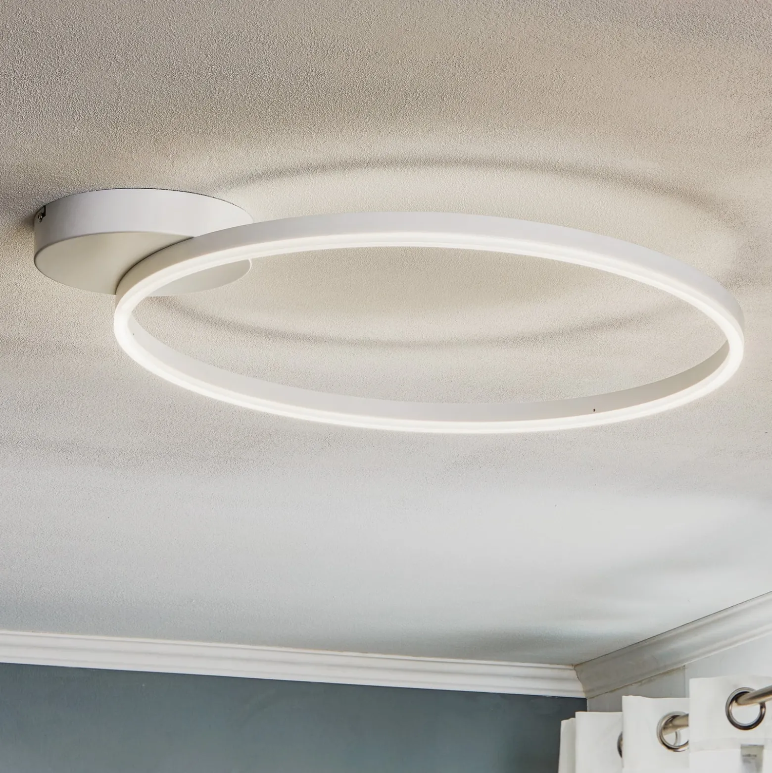 LED-Deckenleuchte Giotto 1fl., weiß