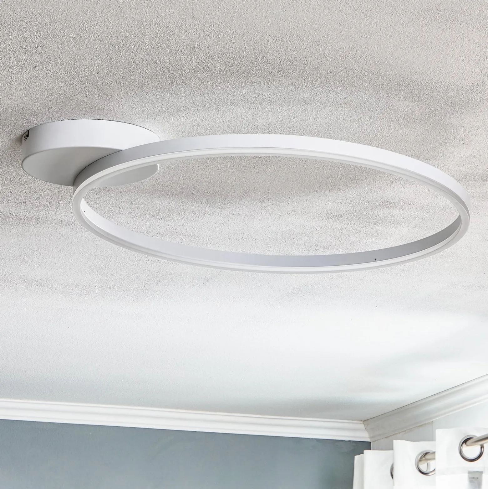 LED-Deckenleuchte Giotto 1fl., weiß