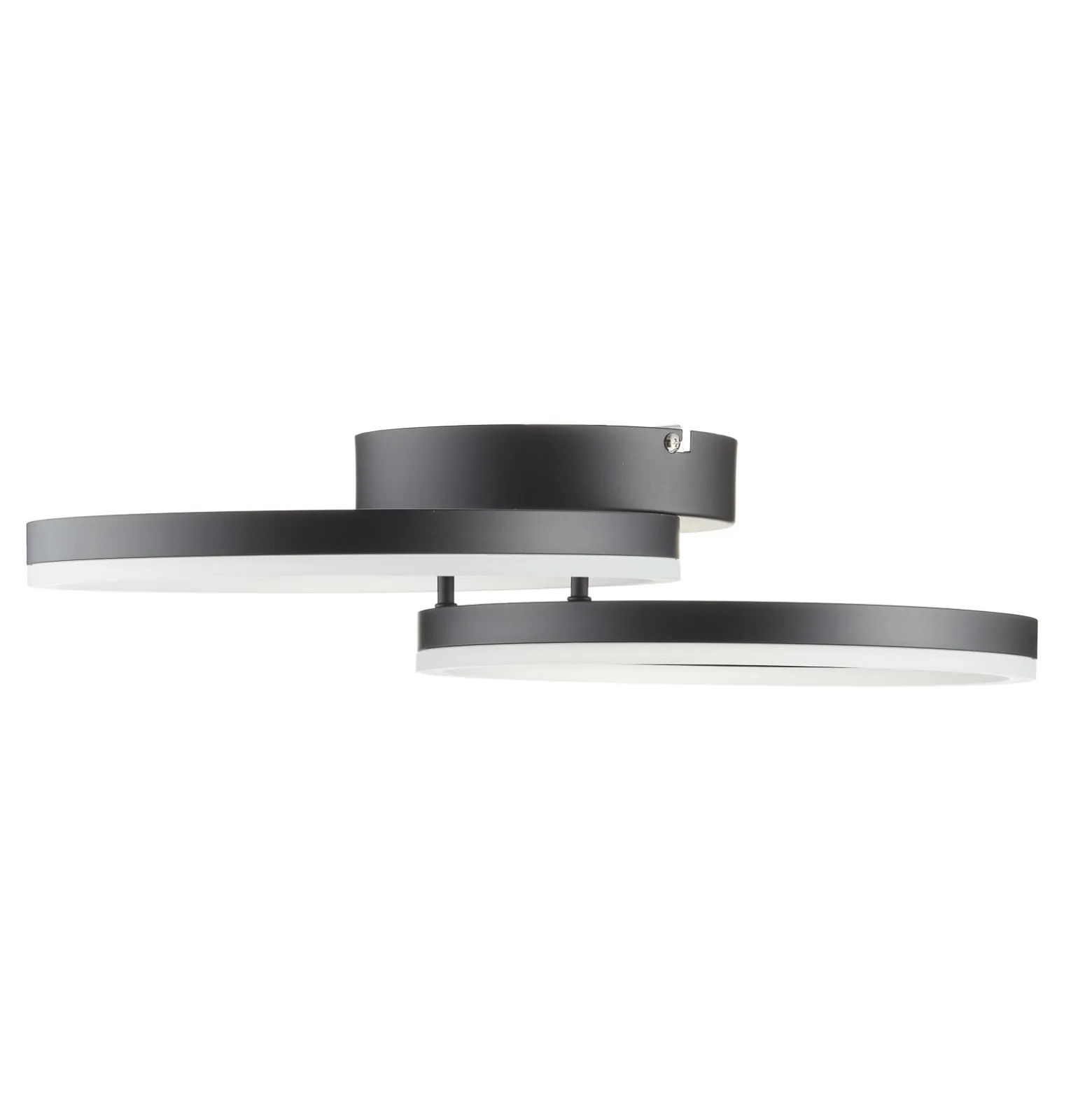 LED-Deckenleuchte Giotto, zweiflammig, schwarz