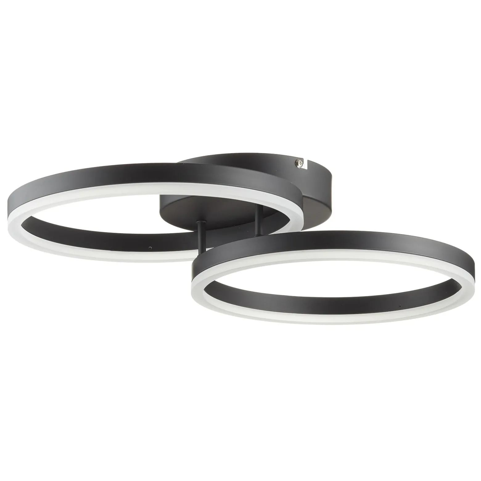 LED-Deckenleuchte Giotto, zweiflammig, schwarz