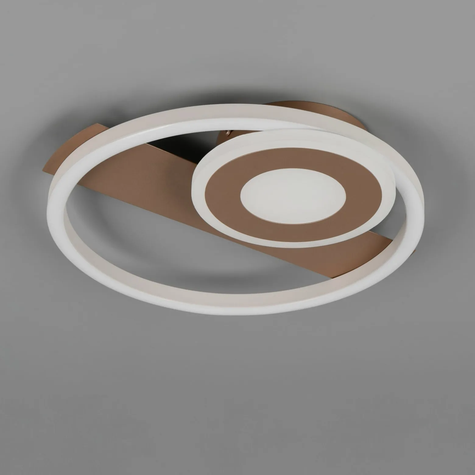 LED-Deckenleuchte Horus, coffee, 2.500 lm, 3.000 K, Metall