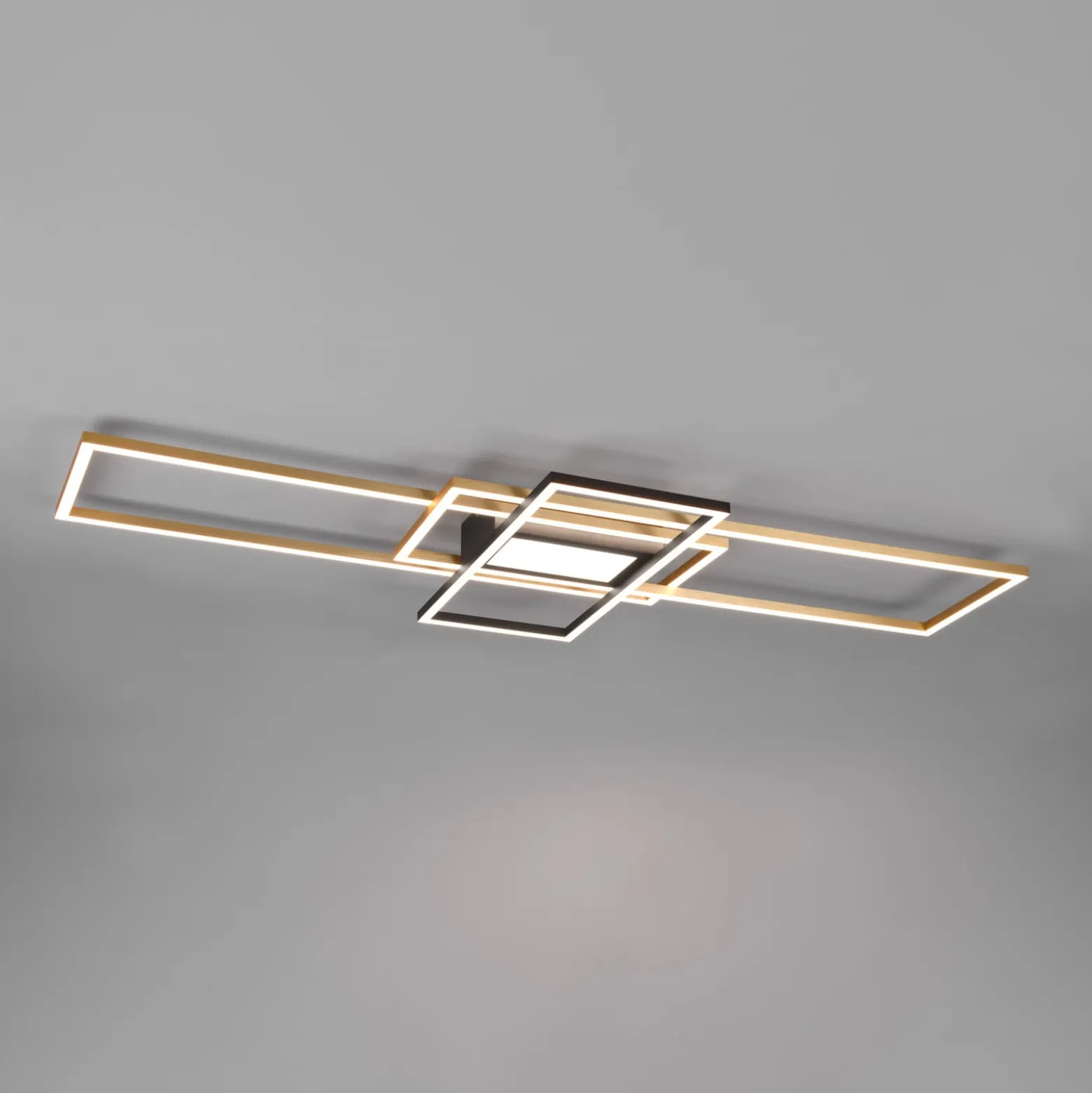 LED-Deckenleuchte Irvine, CCT, dimmbar, messing