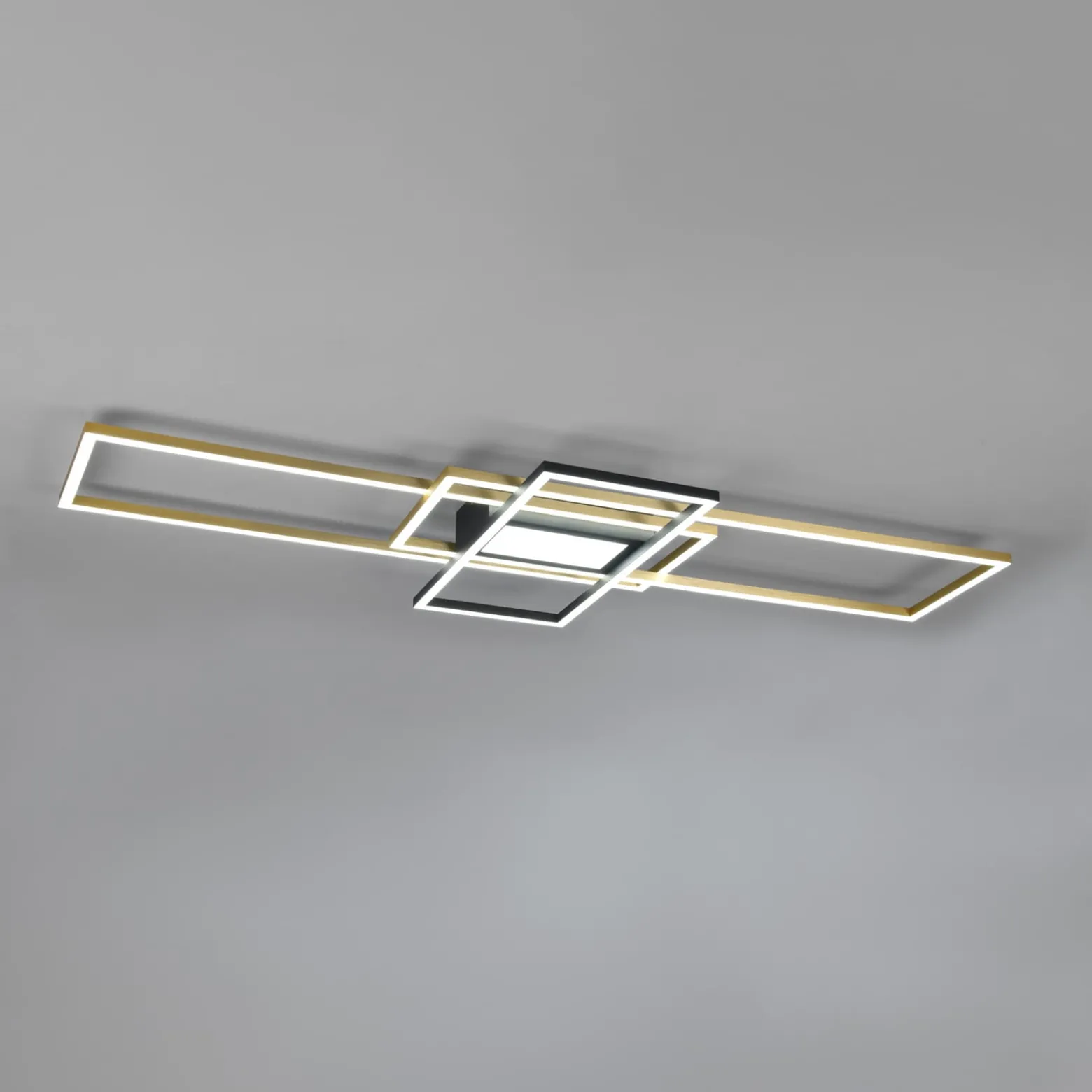 LED-Deckenleuchte Irvine, CCT, dimmbar, messing