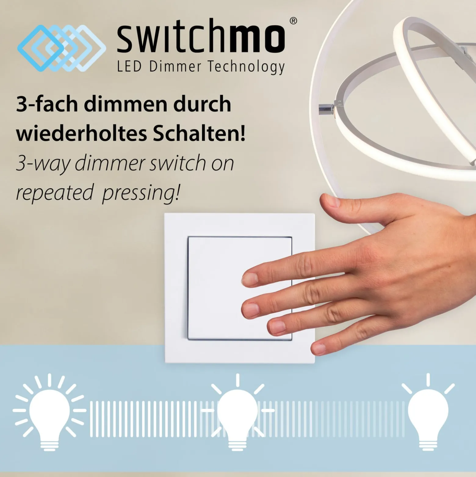 LED-Deckenleuchte Iven, dim, schwarz, 101,6x19,8cm