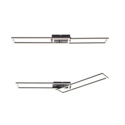 LED-Deckenleuchte Iven, dim, schwarz, 101,6x19,8cm