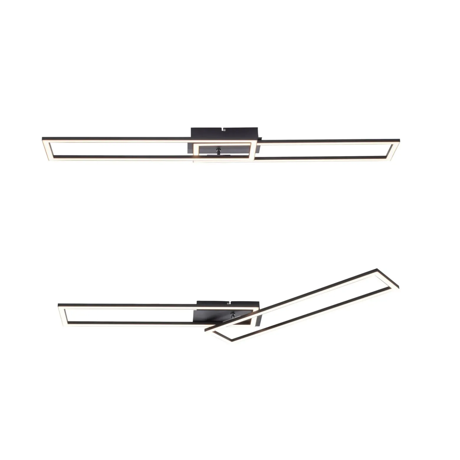 LED-Deckenleuchte Iven, dim, schwarz, 101,6x19,8cm