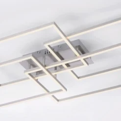 LED-Deckenleuchte Iven, dim, stahl, 95x51,5cm