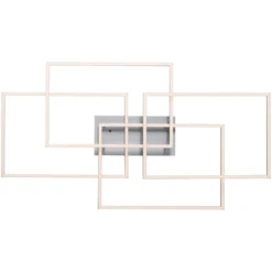 LED-Deckenleuchte Iven, dim, stahl, 95x51,5cm