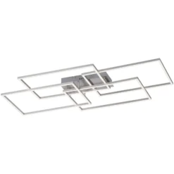 LED-Deckenleuchte Iven, dim, stahl, 95x51,5cm