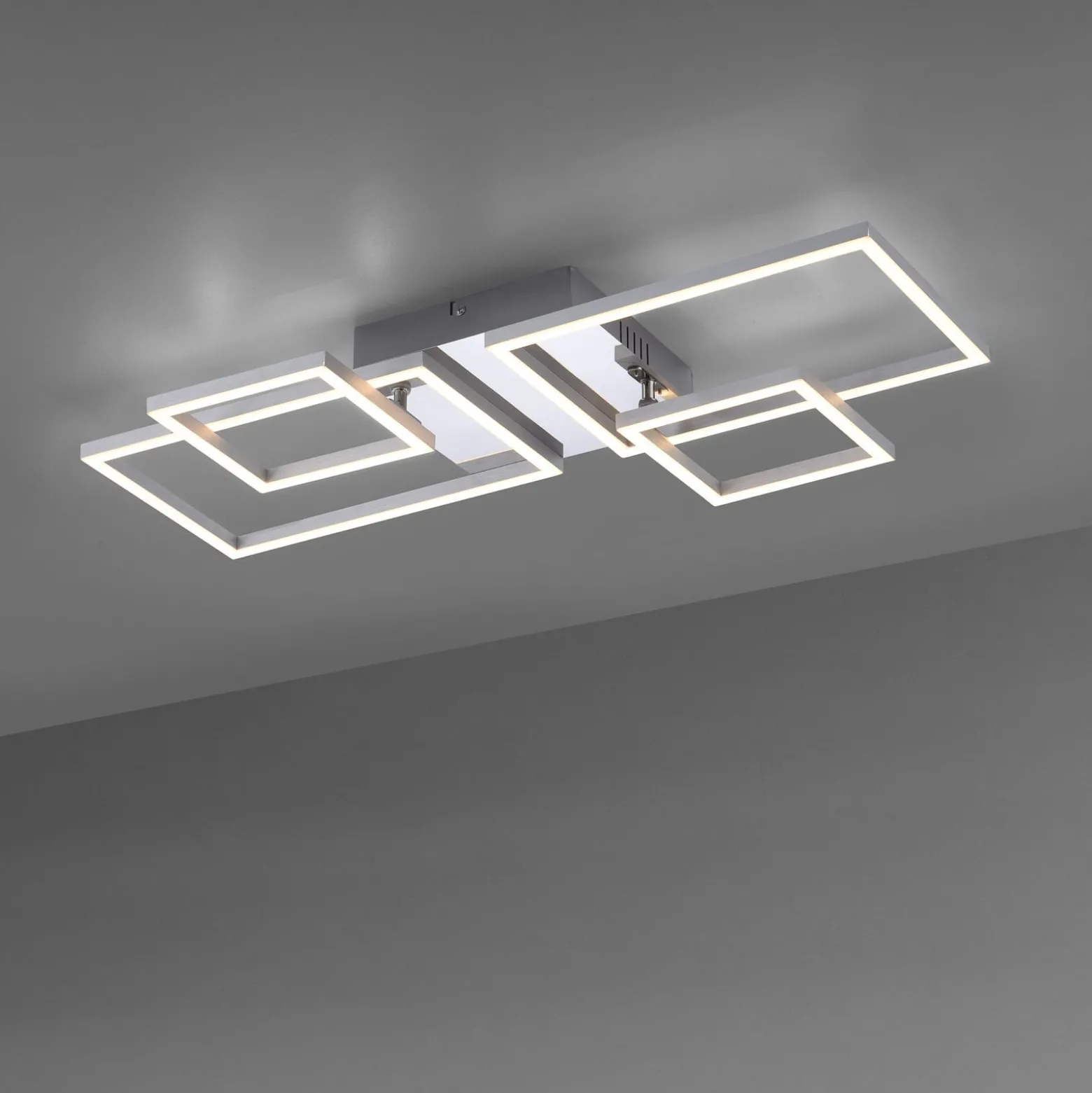 LED-Deckenleuchte Iven, stahl, 32,4x30cm