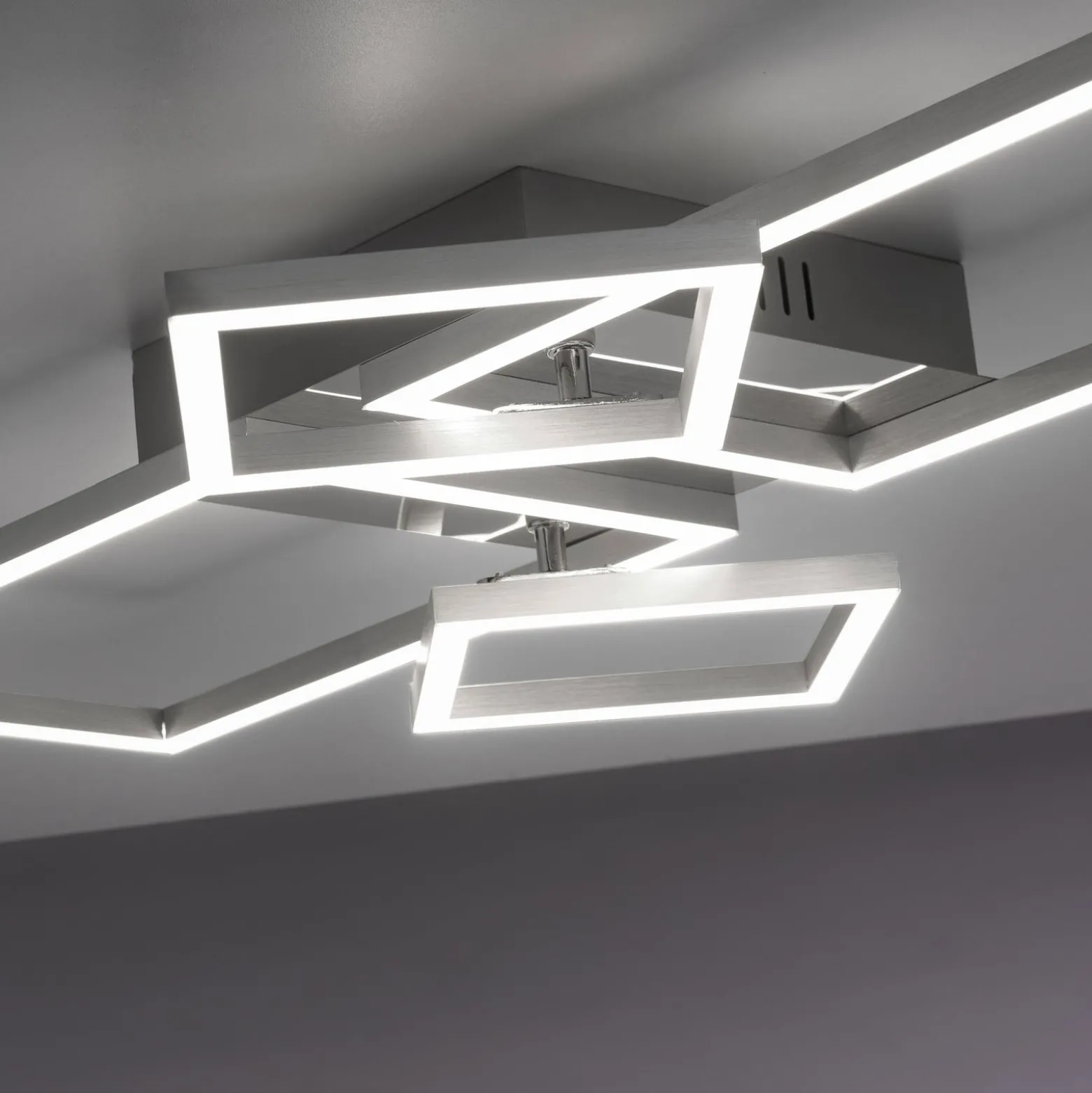 LED-Deckenleuchte Iven, stahl, 32,4x30cm